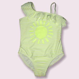 OshKosh B’gosh Girl’s Stripe Sun Print One-Piece Swimsuit.  Size 4T.